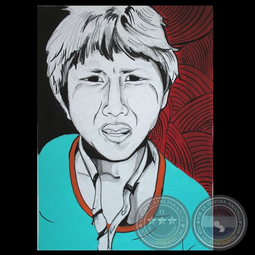 NIÑO AYOREO, 2009 - Técnica Mixta de CARLA ASCARZA